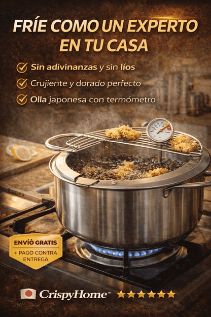 Olla Tempura Freidora  Japonesa CrispyHome™ + ENVIO GRATIS 🎁