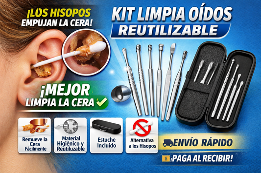 Kit Limpia Oidos 👂La alternativa ecológica a los hisopos 👂 + ENVIO GRATIS 🎁