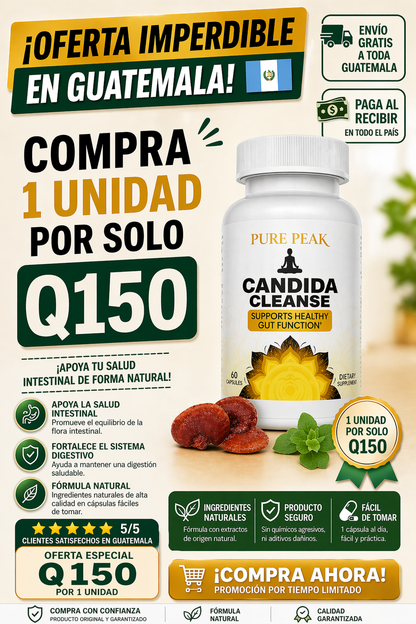 🌿💛Candida Cleanse Apoya tu bienestar y siéntete mejor cada día - Q150! + ENVÍO GRATIS