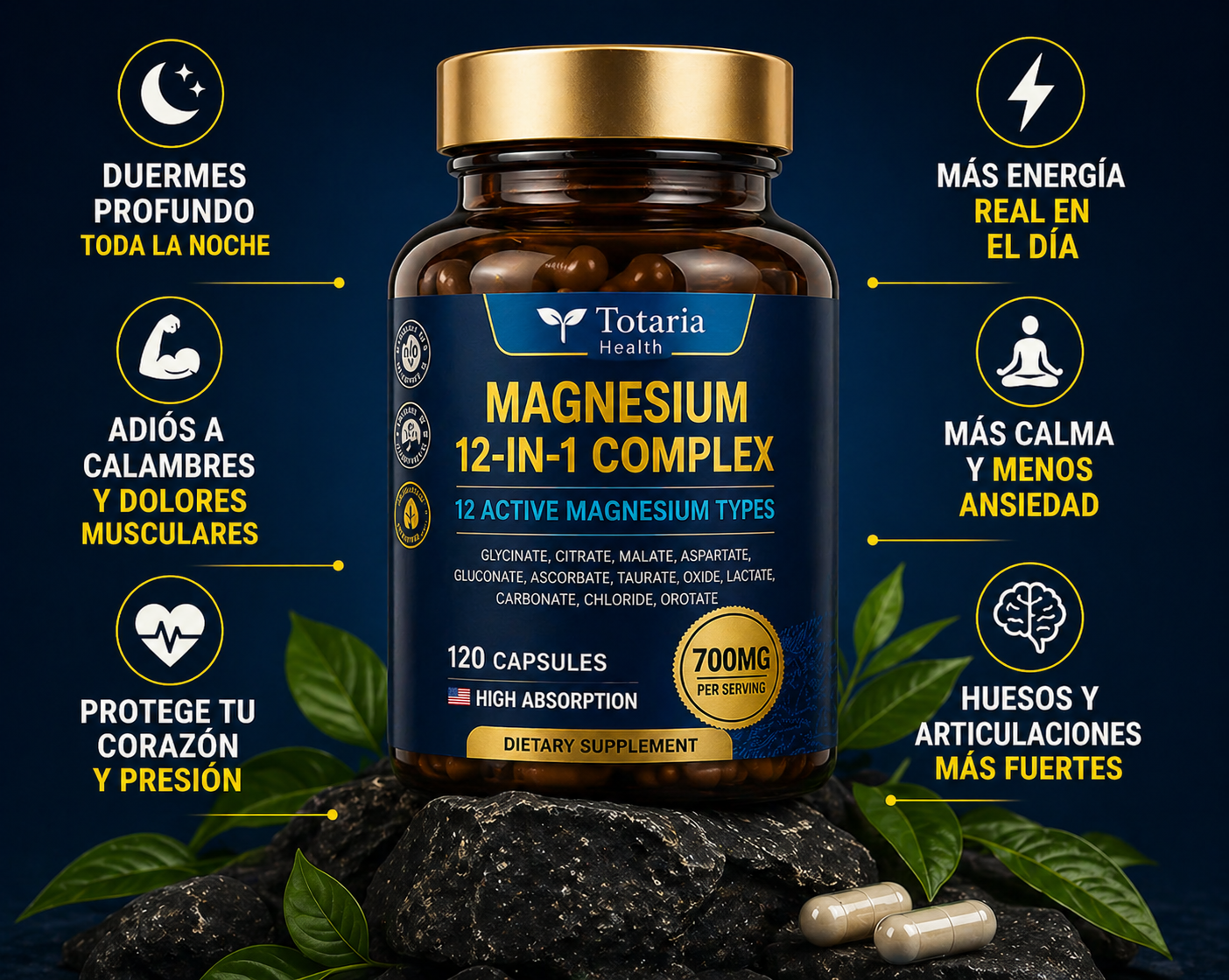 🌙 MAGNESIUM 12 EN 1 COMPLEX | Q199.99! + ENVIO GRATIS 🛻