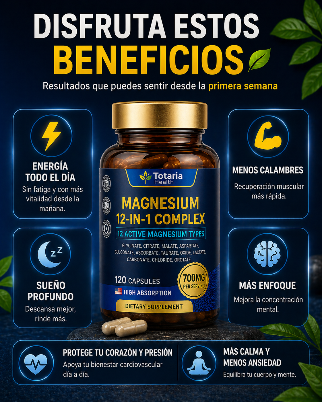 🌙 MAGNESIUM 12 EN 1 COMPLEX | Q199.99! + ENVIO GRATIS 🛻